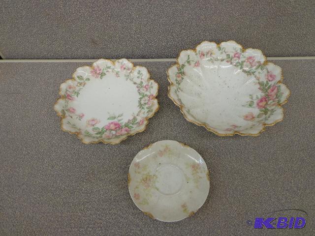 Decorative Limoges&nbspBowls and Plate 9 12...