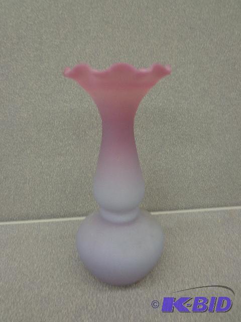 13&quot Flower Vase Pink fading to Lavender&...