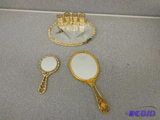 Fashion Items Hand held mirror, 4 34&quot l...