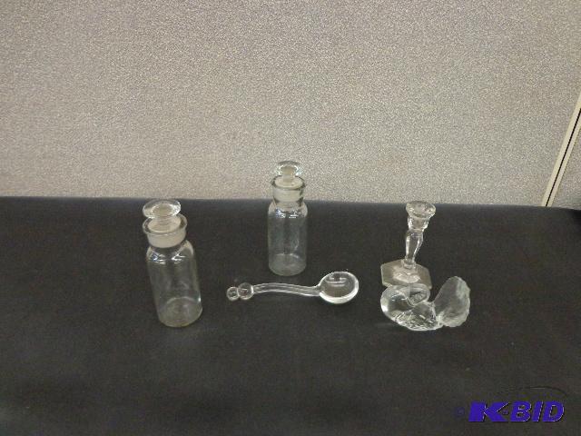 Glass Decorative Pieces 2 Small Spice Contain...