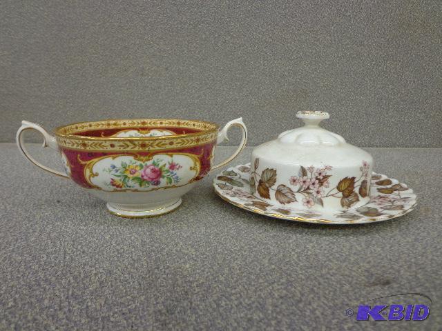 Bowl And Plate&nbspWith Lid Royal Albert Bon...