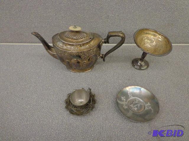 Sterling Metal Set 4 34&quot dia. x 4 34&q...