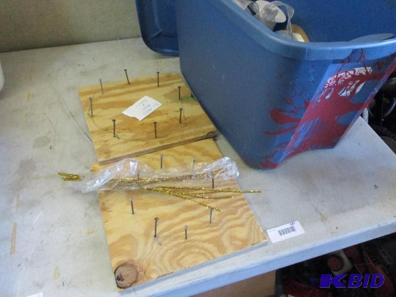 bow making boards and ribbon...