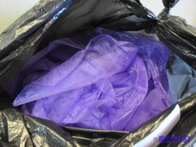 170 purple sheer sashes...