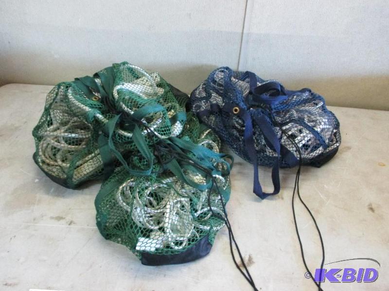 3 bags misc cords and surge protectors...
