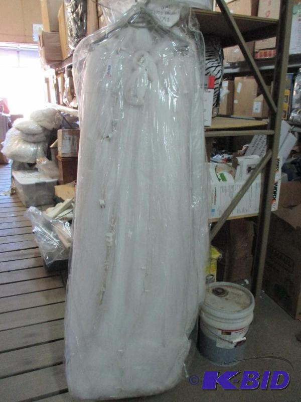 3 groups of tulle ceiling drapeings with ligh...