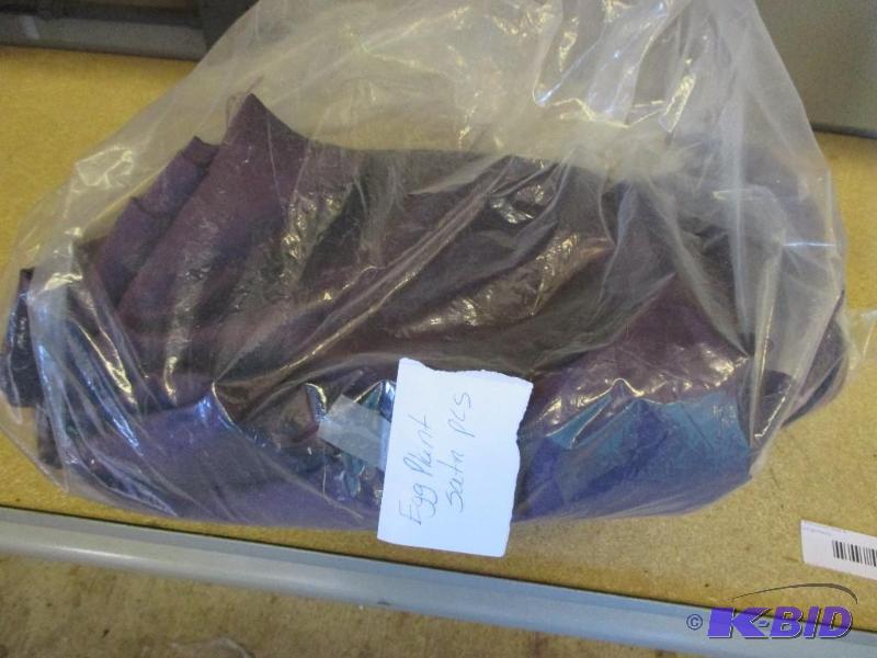 Eggplant satin pcs...