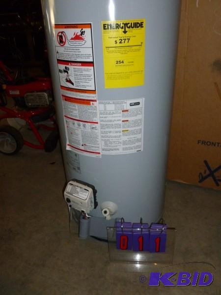 lot 11 image: Kenmore 40 gallon natural gas water heater. N...
