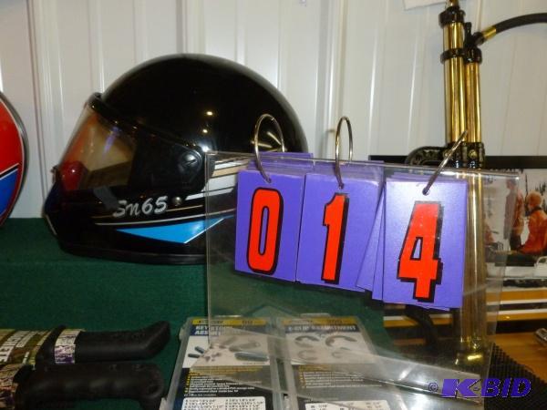 lot 14 image: Lazer snowmobile helmet. Dual pane windshield...