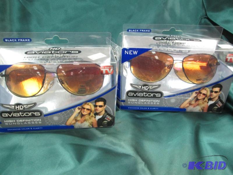 Qty 2 HD vision aviators high definition sung...