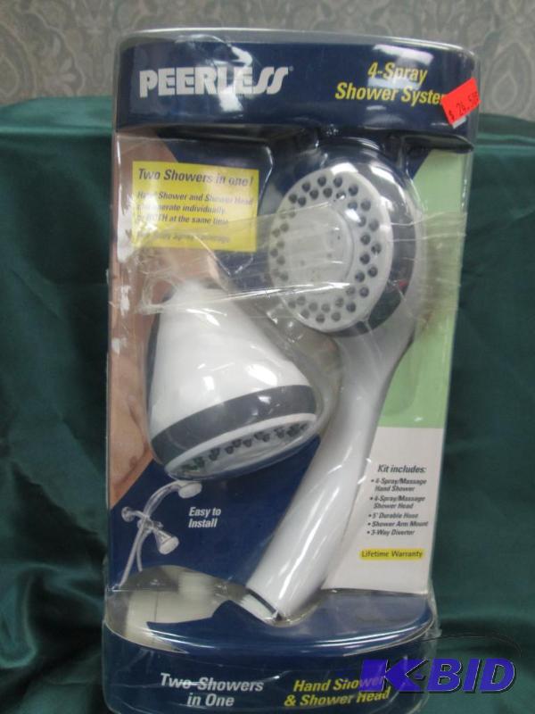 Peerless 4-Spray shower system...