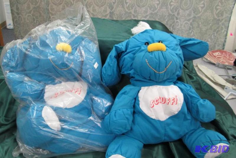Qty 2 Blue stuffed puppies Schnuffi...