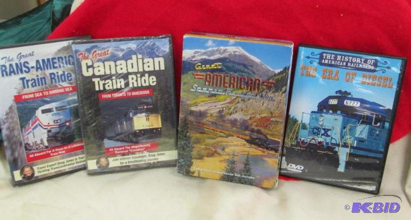 Qty 9 Great American Rail roads Qty 6 DVD in ...
