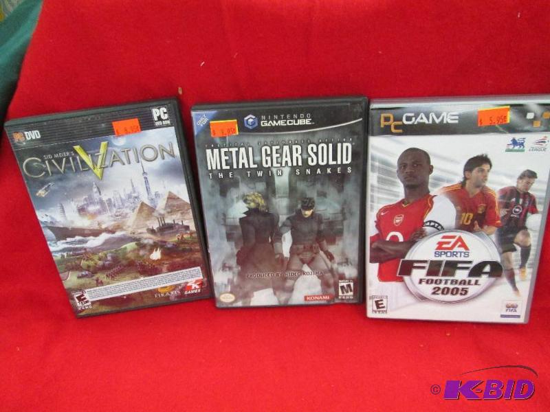 Qty 3 PC EA sports FIFA football 2005, Game c...