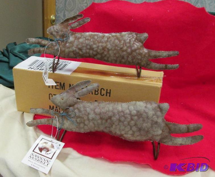 Qty 4 Running Bunny candle holder...