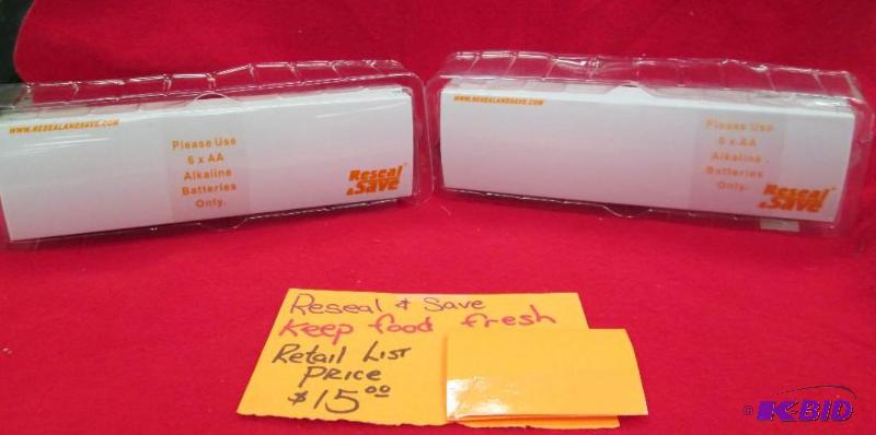 Qty 2 Reseal &amp save keep food fresh...