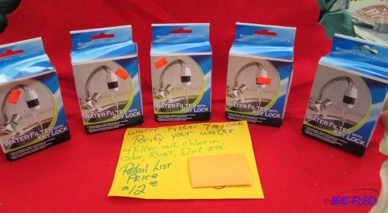 Qty 5 Water Filter w key lock Purify your wa...
