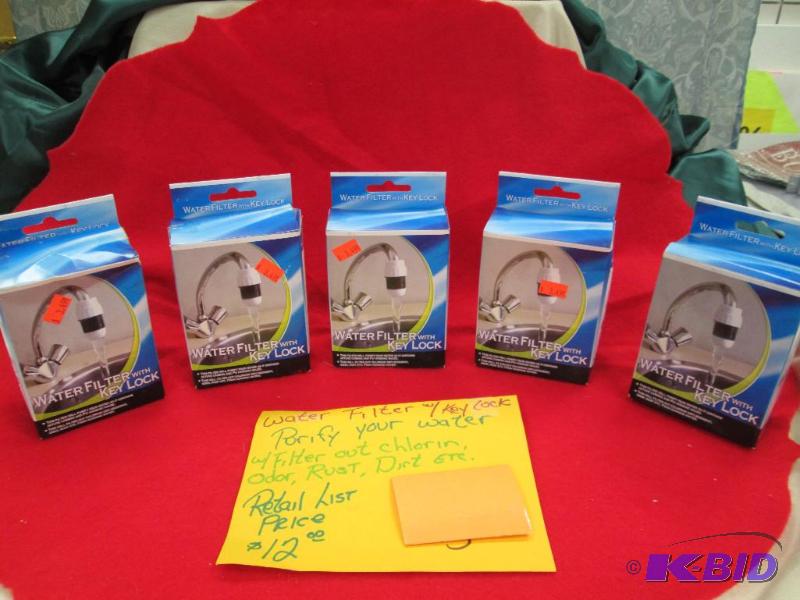 Qty 5 Water Filter w key lock Purify your wa...