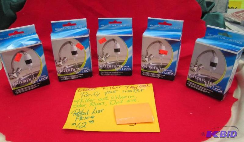 Qty 5 Water Filter w key lock Purify your wa...