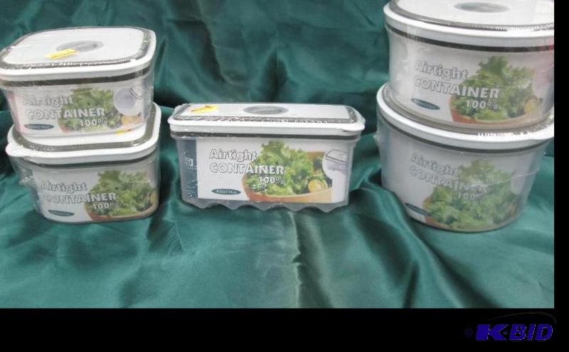 Qty 5 Airtight container different kinds of s...