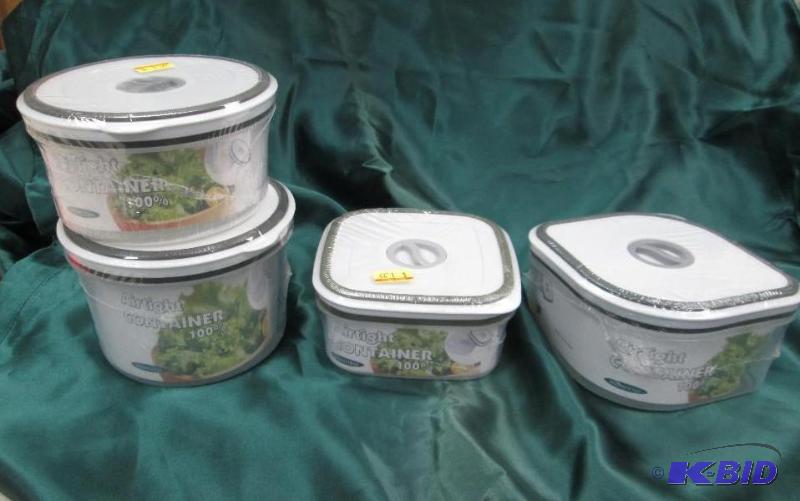 Qty 4 Airtight container different kinds of s...