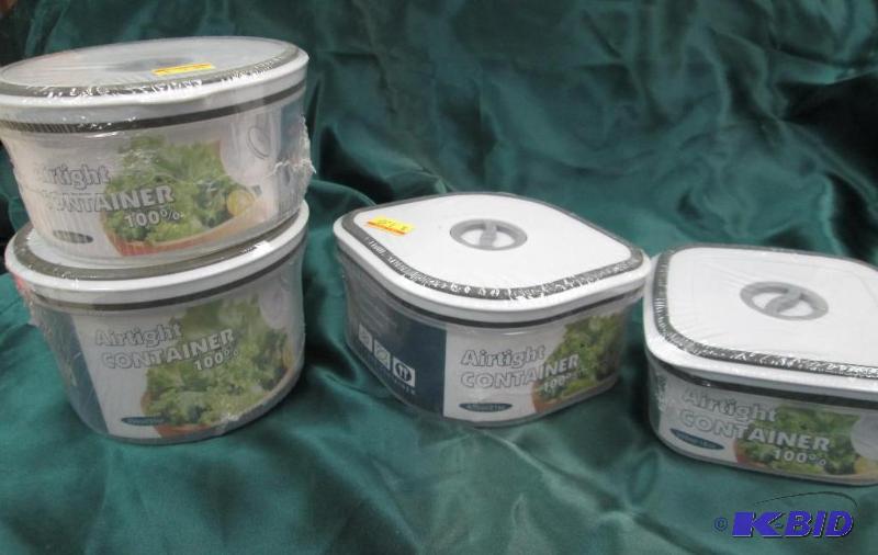 Qty 4 Airtight container different kinds of s...