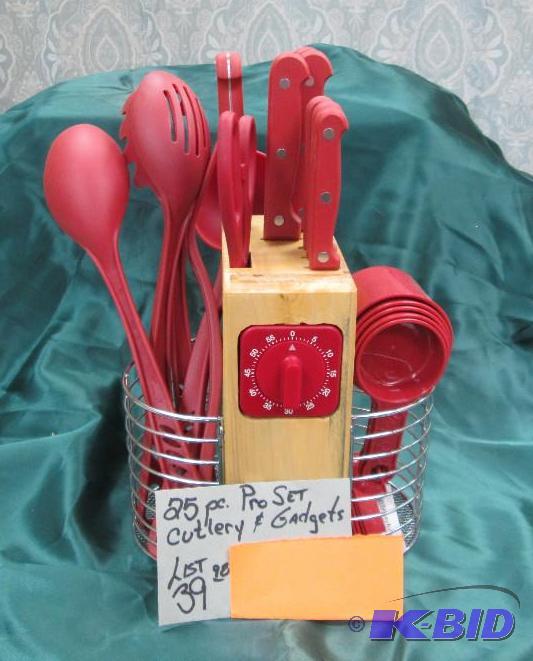 25 pc Pro set Cutlery and gadgets...