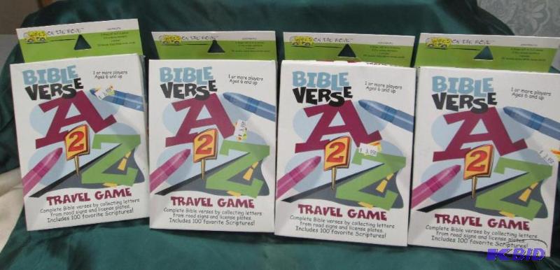 Qty 4 Bible verse Travel Game complete bible ...