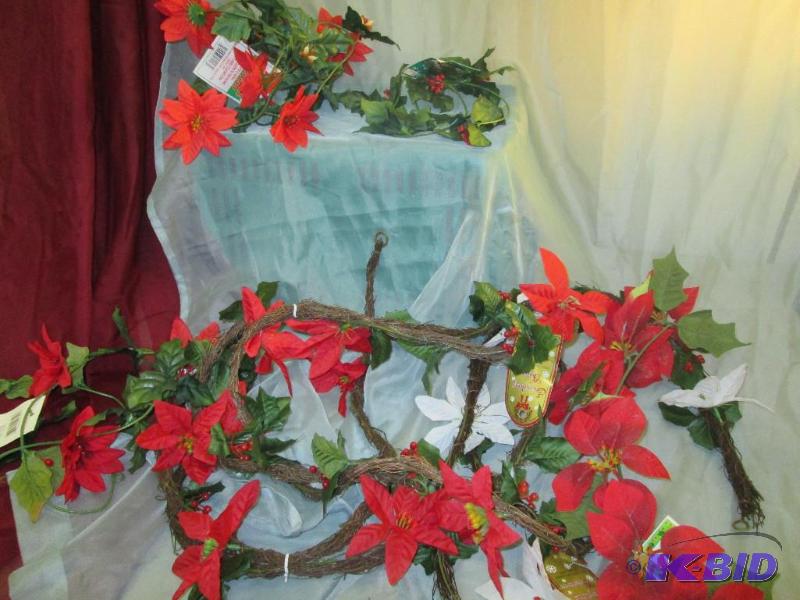 vines with red and white flowers. Qty. 7...