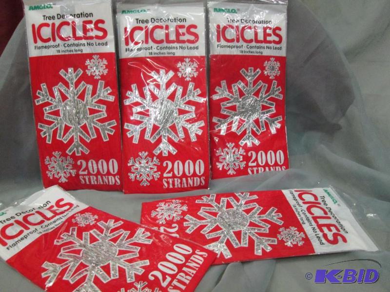 tree decorations icicles qty 5...