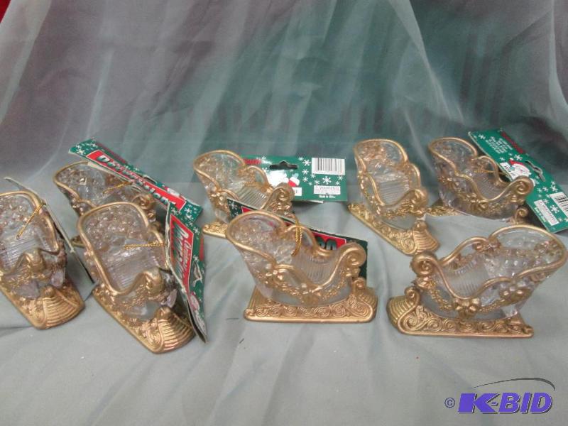 tree ornaments sleigh qty 8...