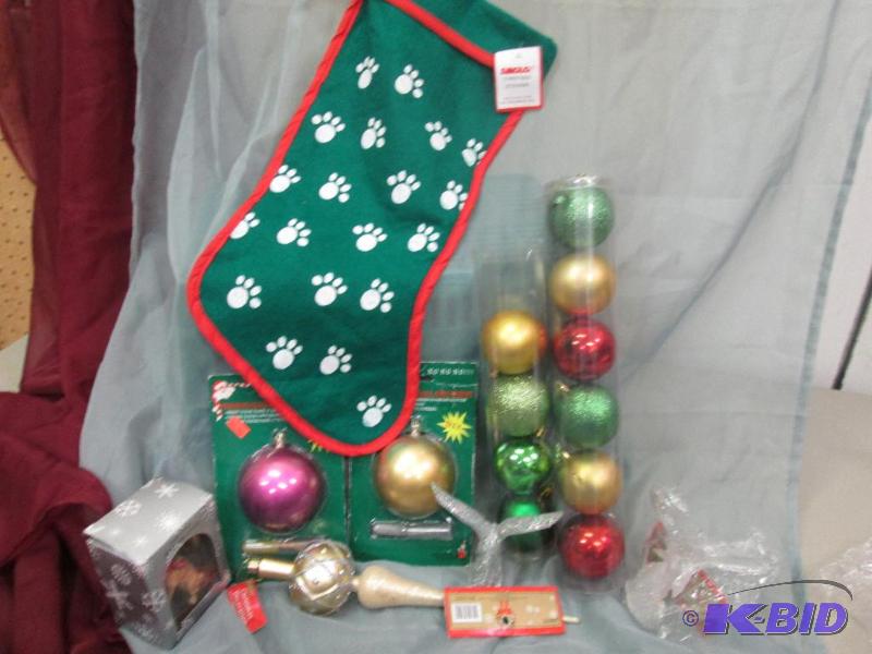 misc. tree ornamnts. Qty 9 packages....
