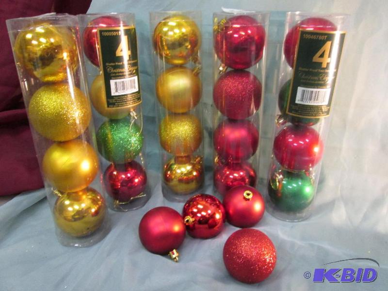 shatter proof bulbs red and gold...