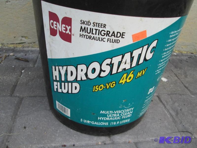 lot 212 image: 23 full bucket of Hydrostatic fluid...