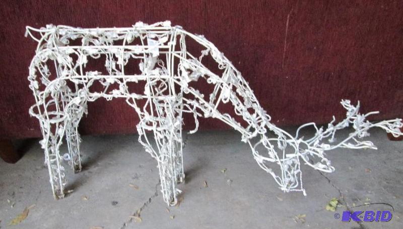 lot 35 image: Deer lighted yard ornament...