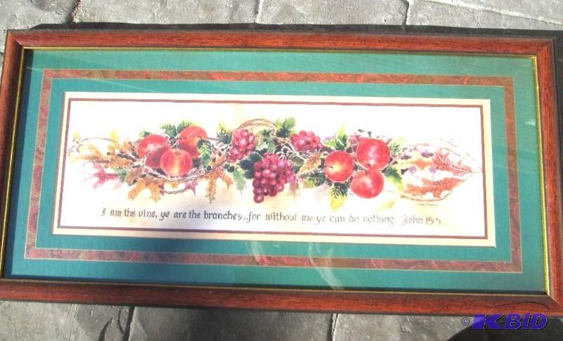 lot 36 image: Framed print 12 x 23 inch...