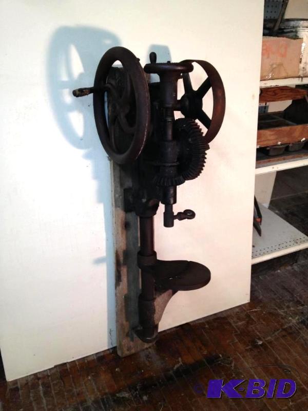 1880s Hand Operated Drill Press