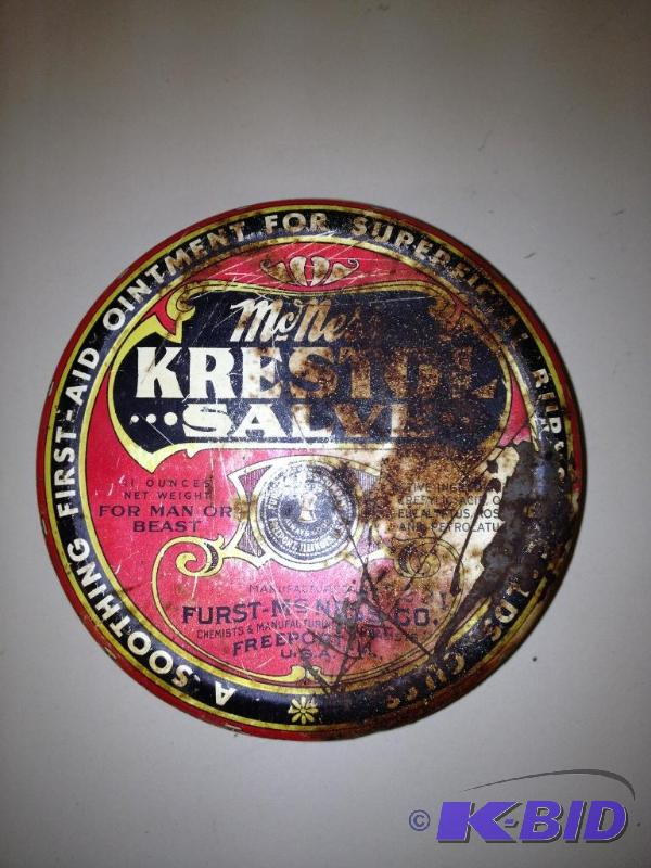 Vintage McNess Salve Tin Can&nbsp...