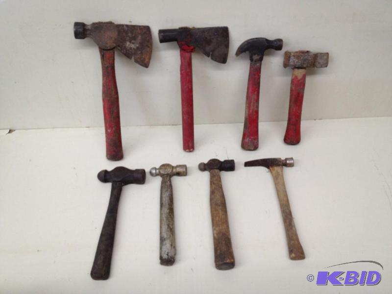 8 Vintage Hammers, etc..&nbsp &nbsp...