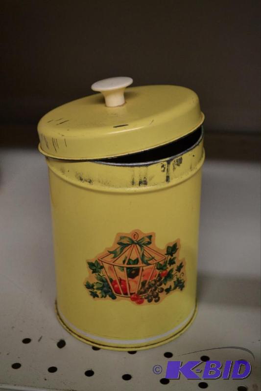 lot 114 image: Tin Storage Container