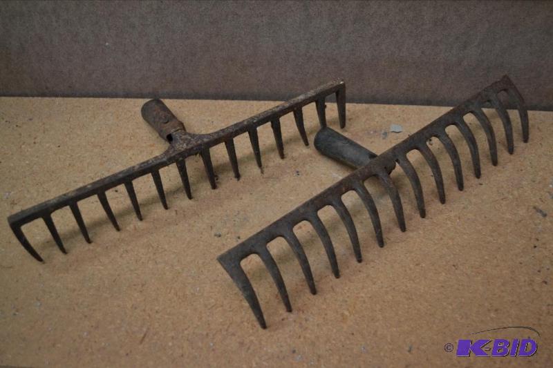 lot 134 image: Two Garden Rakes