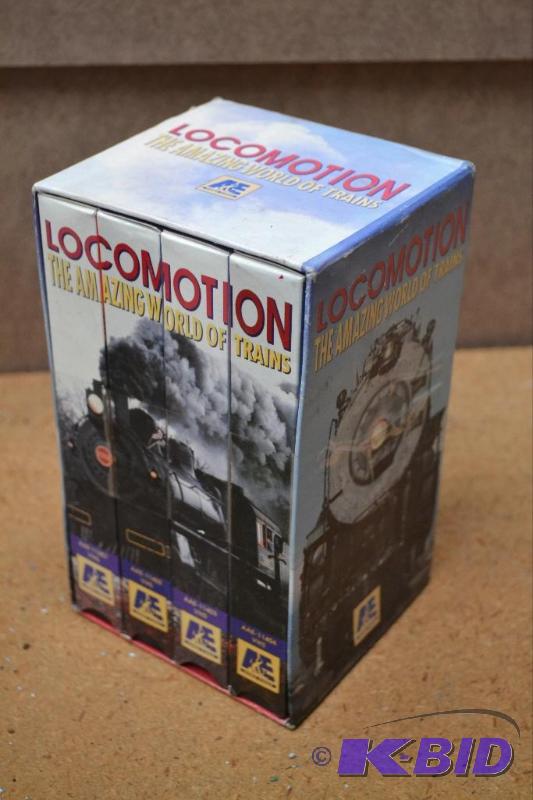 lot 141 image: VHS of A&Es Locomotion  The Amazing World of  Trains
