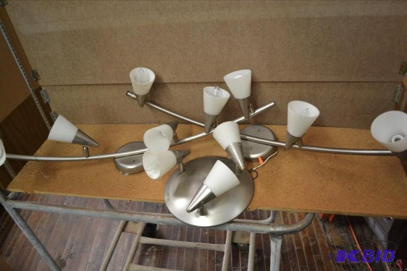 lot 146 image: Two Track Lights, One Flush Mount Light