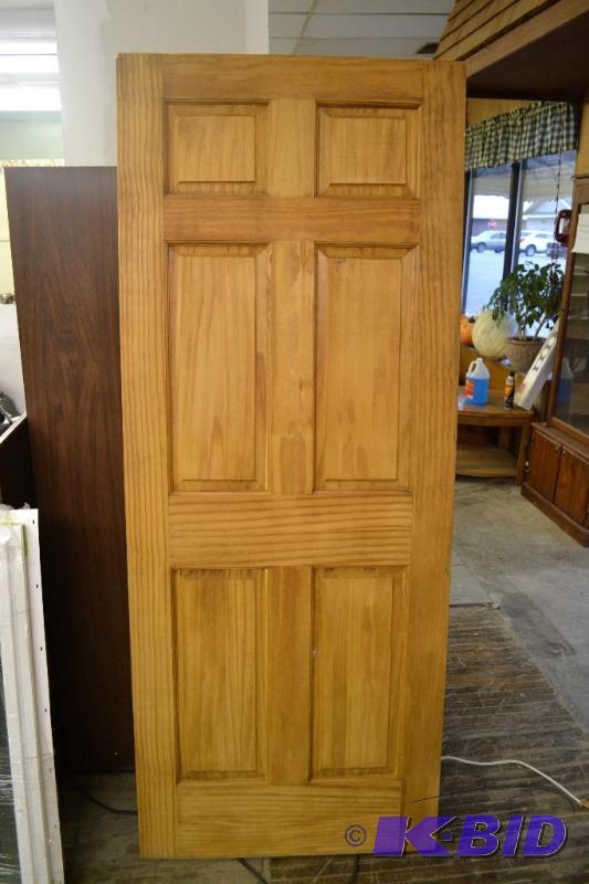 lot 235 image: 6 Panel Wood Door