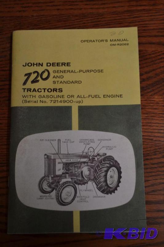 lot 36 image: John Deere Operators Manual