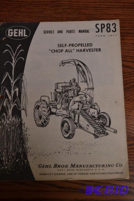 lot 37 image: Gehl Service and Parts Manual