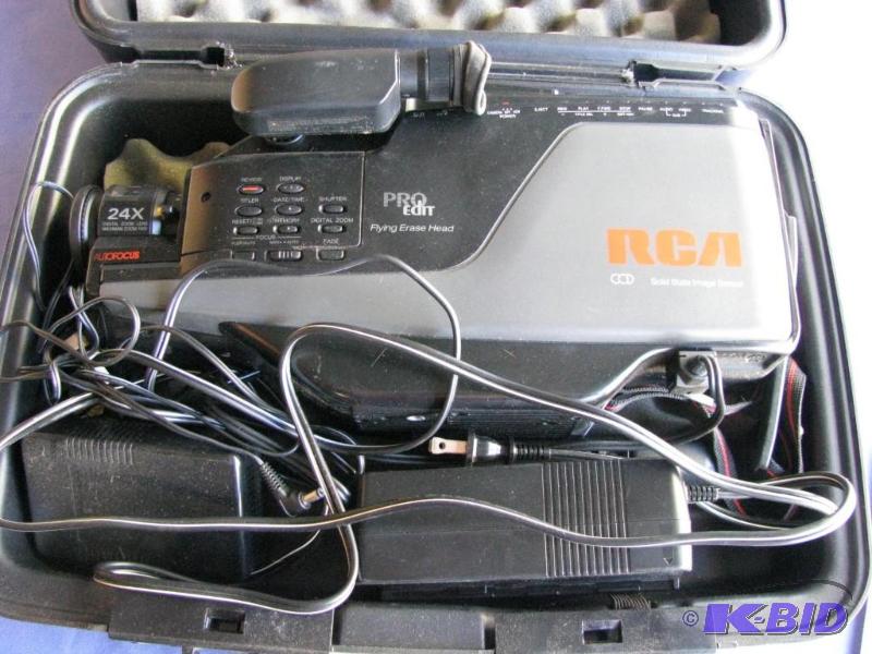 lot 12 image: Old School RCA Camcorder. Not tested, please ...