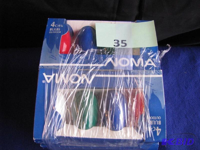 lot 35 image: 10 Packages of 4 Colored Light Bulbs. Indoor...