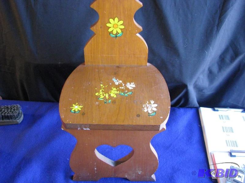 lot 58 image: Small stool chair child size would look great...