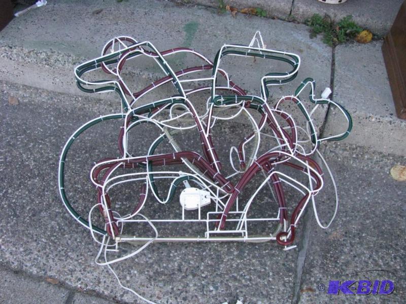 lot 72 image: lighted outdoor Christmas decoration, Waving ...